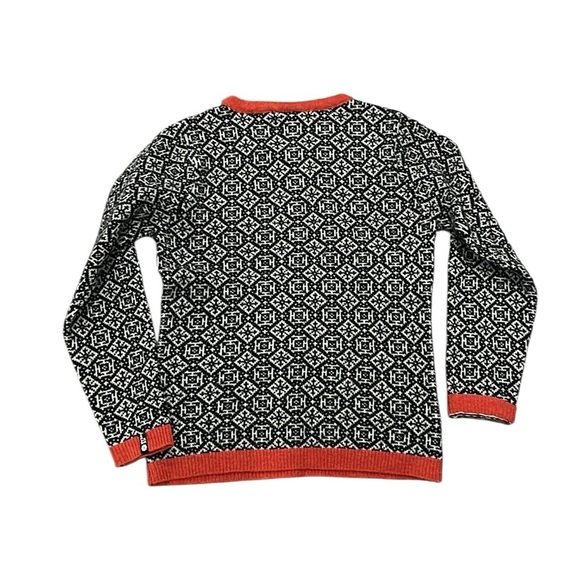 Ice wear black & white crewneck wool angora blend sweater size small - Picture 2 of 8